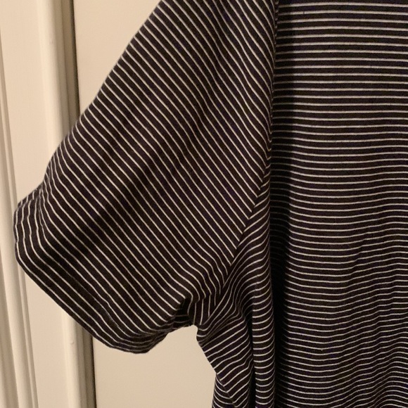 EUC Terra & Sky black&white striped midi stretchy dress w/pockets 3x(24W-26W) - Picture 3 of 11